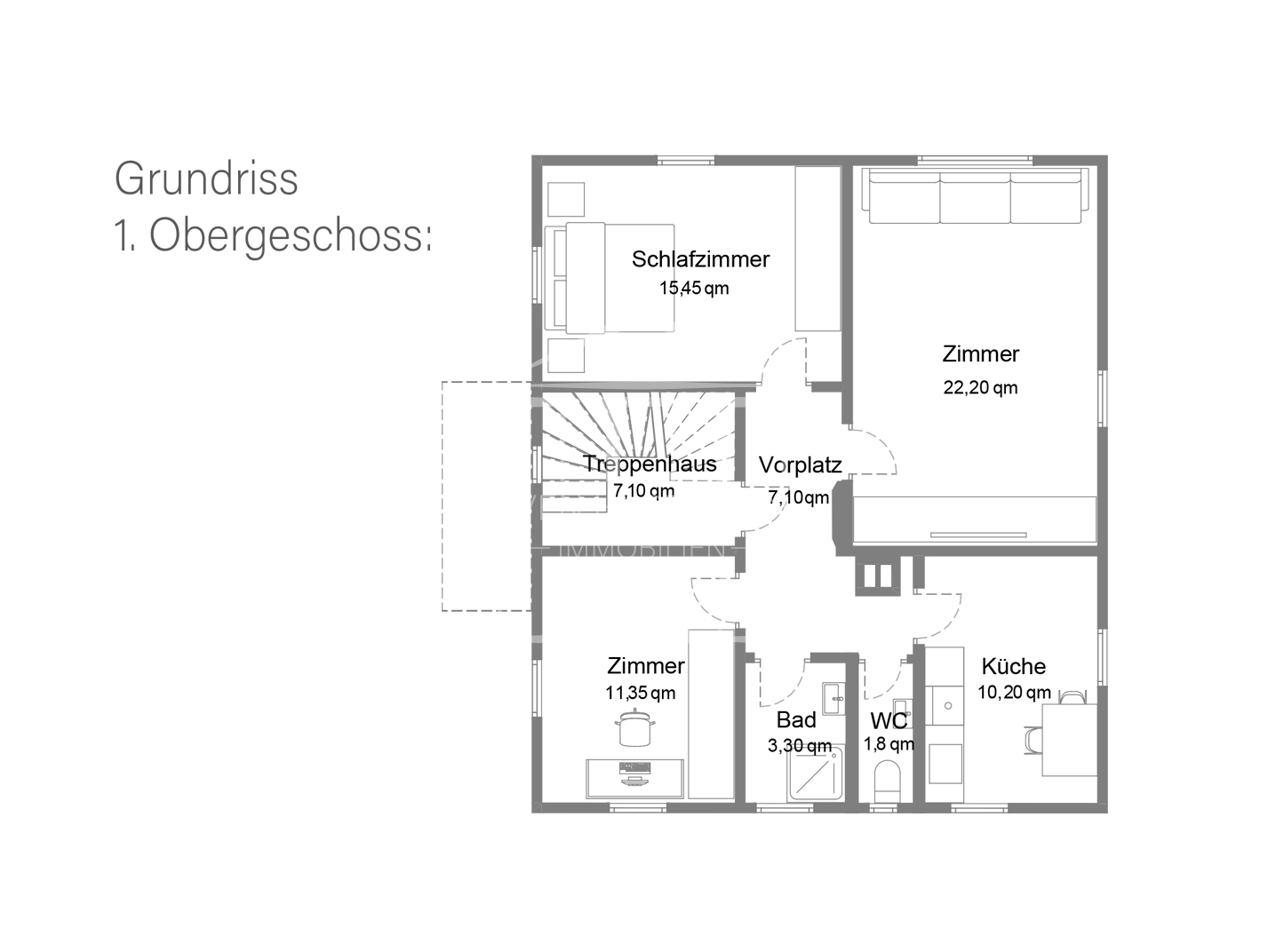 Grundriss Obergeschoss